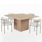 RDT012 OAK VENEER SQUARE DINING TABLE