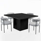 RDT012 OAK VENEER SQUARE DINING TABLE