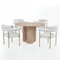 RDT011 OAK VENEER DINING TABLE