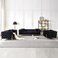 8001 Luxury Armchair, Loveseat, and Sofa Set with Metal Legs