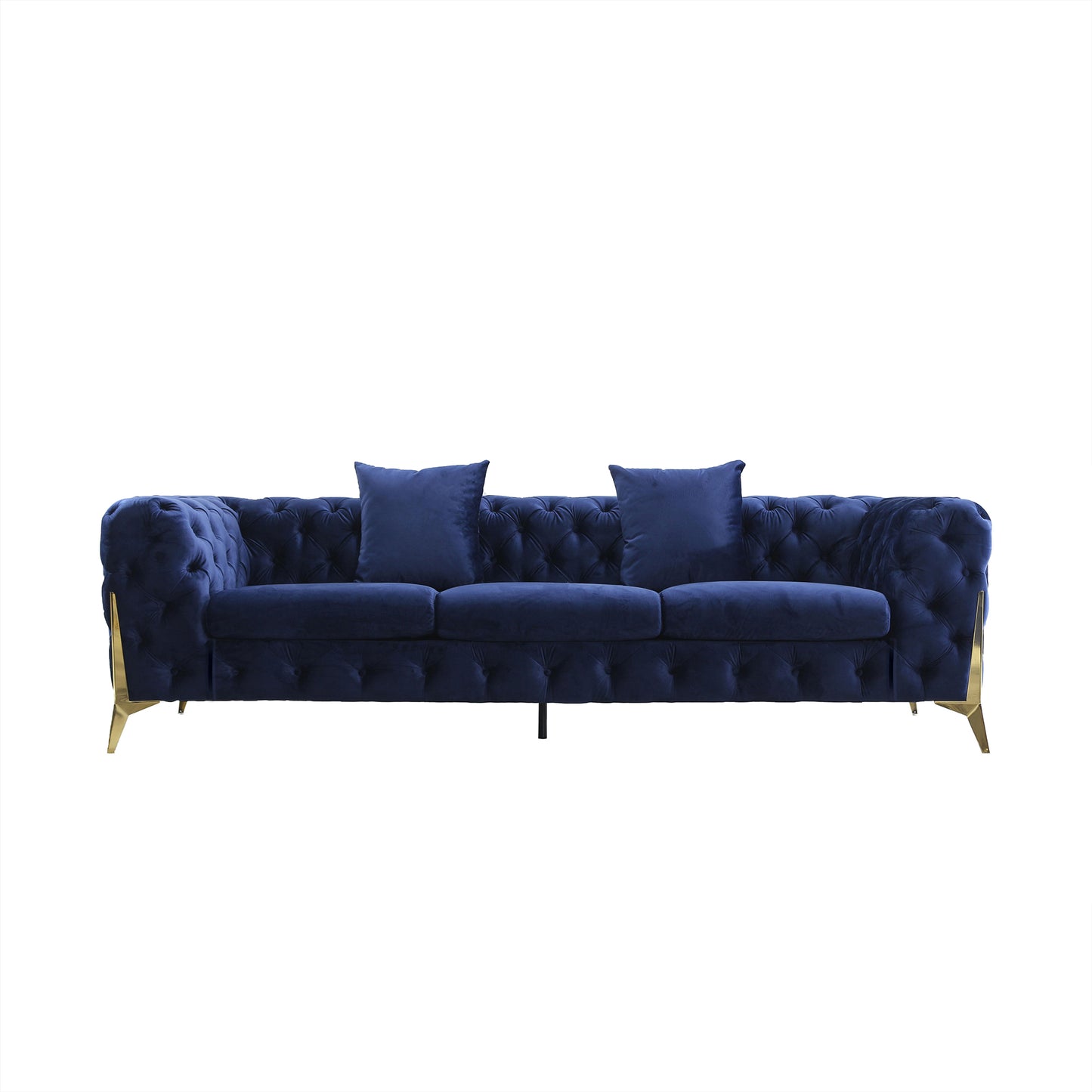 8001 Luxury Armchair, Loveseat, and Sofa Set with Metal Legs