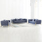 8001 Luxury Armchair, Loveseat, and Sofa Set with Metal Legs