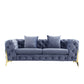 8001 Luxury Armchair, Loveseat, and Sofa Set with Metal Legs