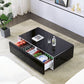 CT50 Modern Coffee Table with Fridge Drawers & Wireless Charging – Bluetooth Speaker, Wheels, and Versatile Storage