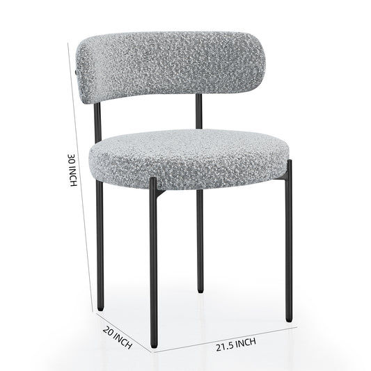 DC01 Stylish Granule Fabric Chairs Set