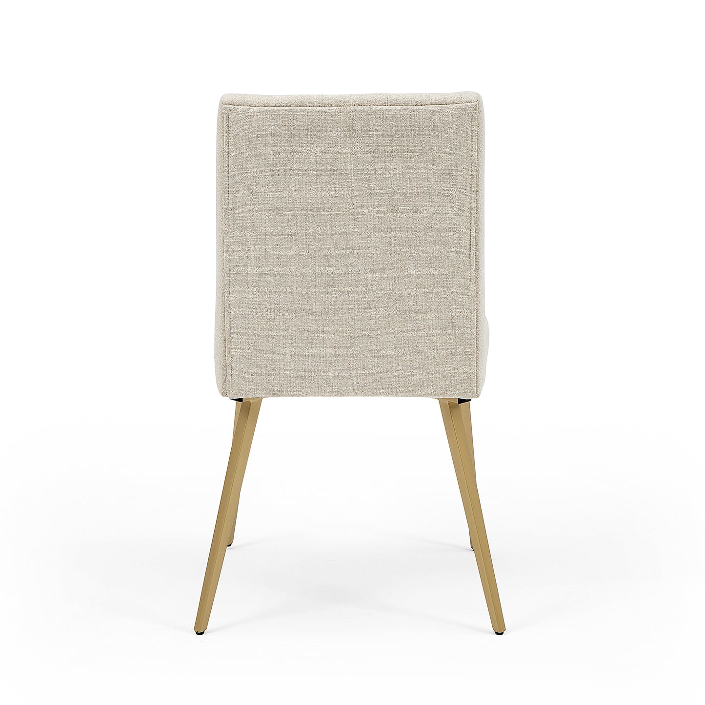 DC15 Beige Fabric Dining Chair with Gold Base