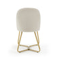 DC20 Elegant Fabric Dining Chairs with Brushed Gold Base – Set of 2