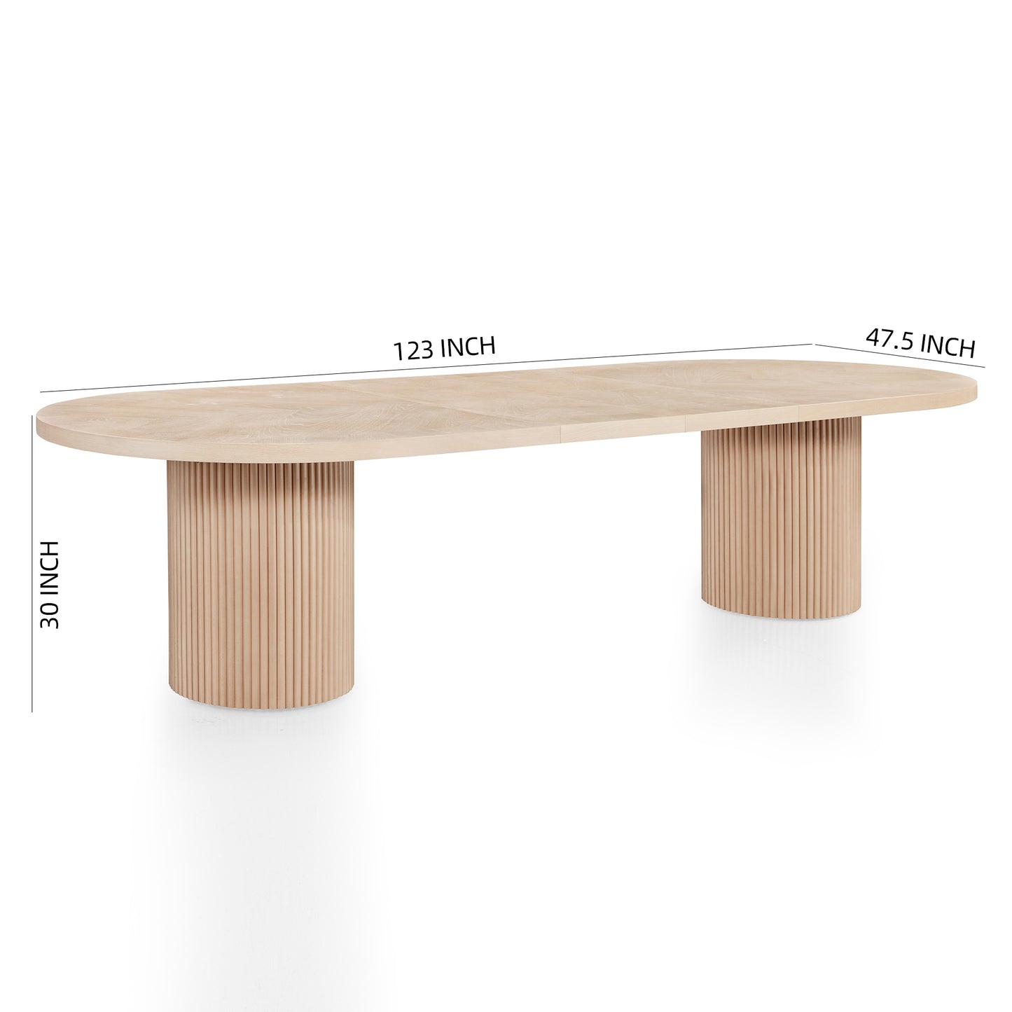 DT010 OAK VENEER DINING TABLE