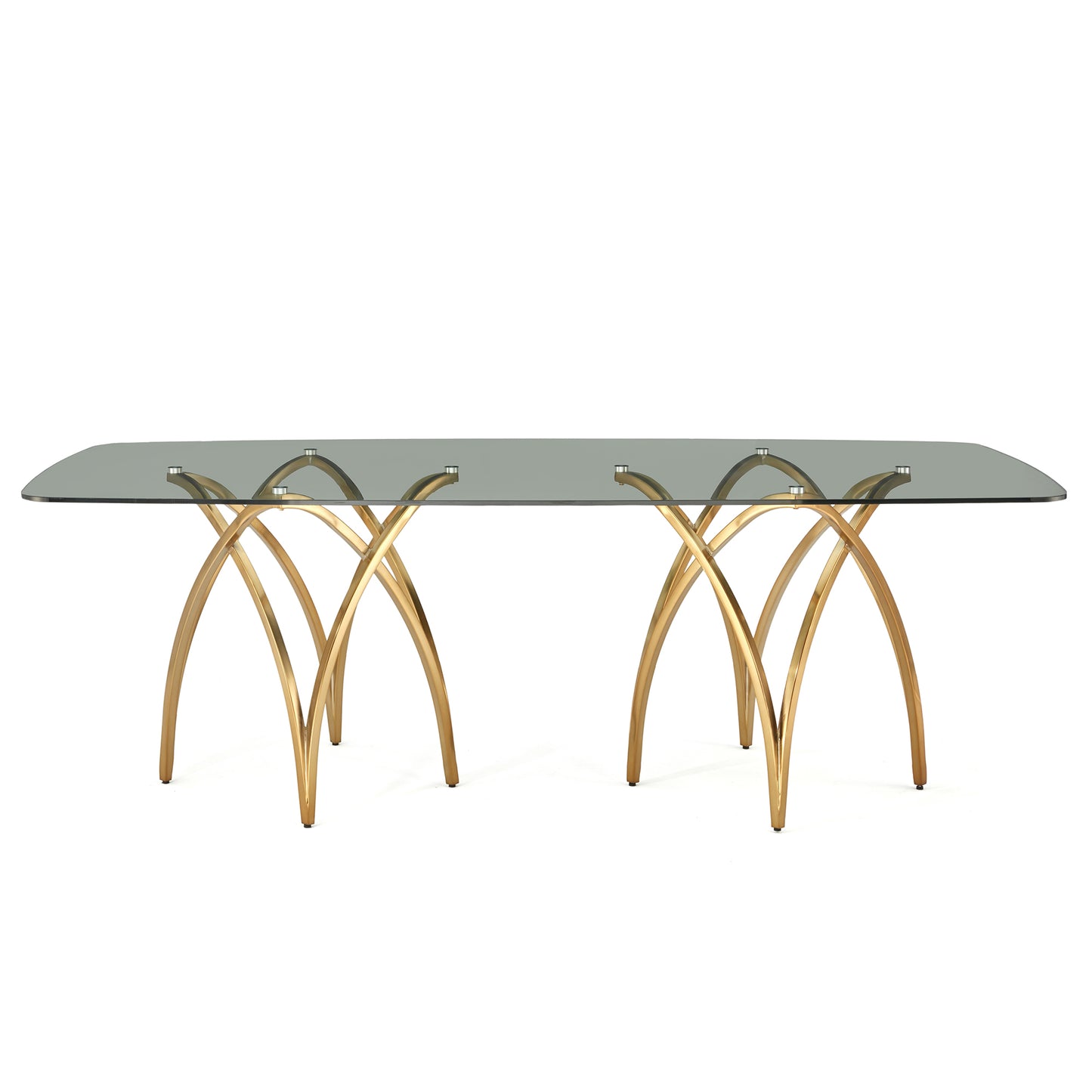 DT030 GLASS TOP DINING TABLE