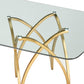 DT030 GLASS TOP DINING TABLE