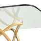 DT030 GLASS TOP DINING TABLE