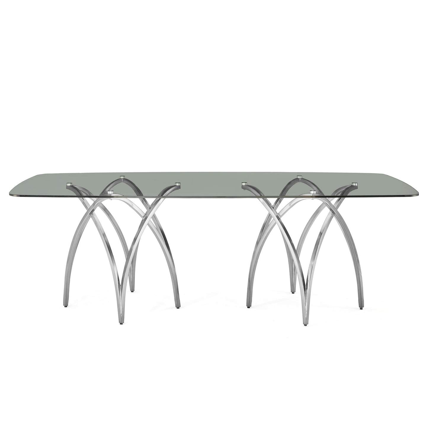 DT030 GLASS TOP DINING TABLE