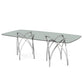 DT030 GLASS TOP DINING TABLE