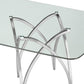 DT030 GLASS TOP DINING TABLE