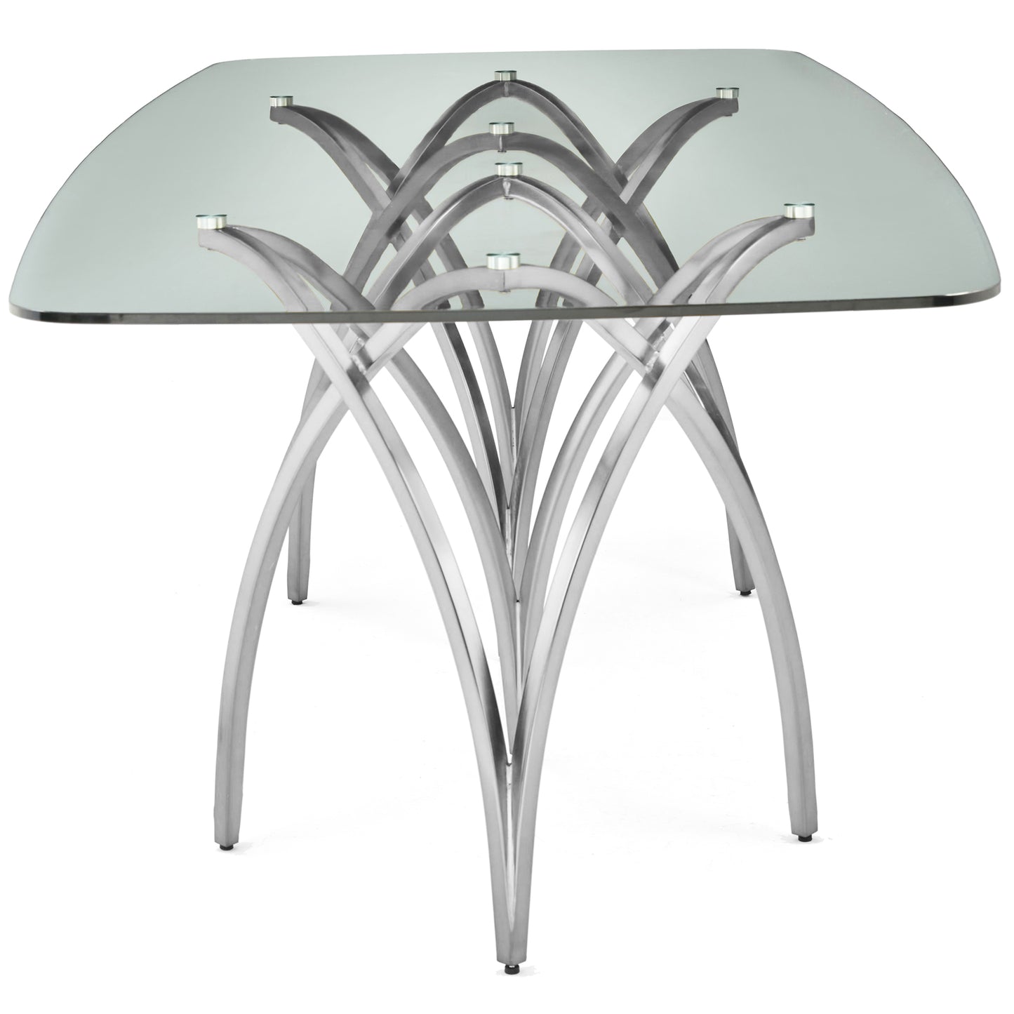 DT030 GLASS TOP DINING TABLE