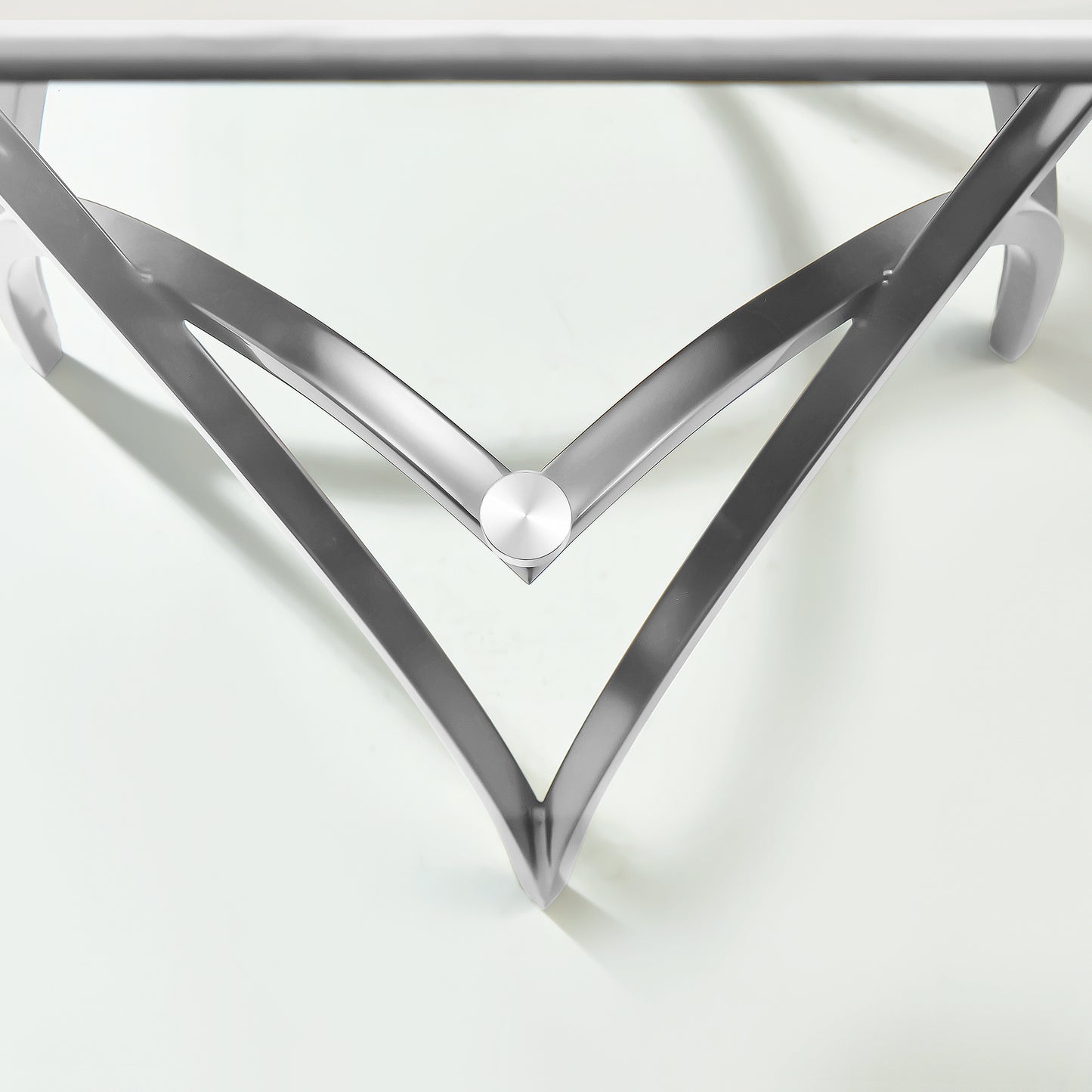 DT030 GLASS TOP DINING TABLE