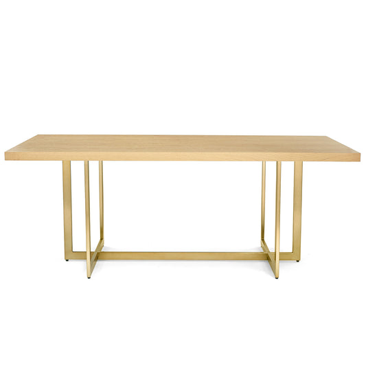 DT035 REAL WOOD VENEER DINING TABLE