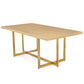 DT035 REAL WOOD VENEER DINING TABLE