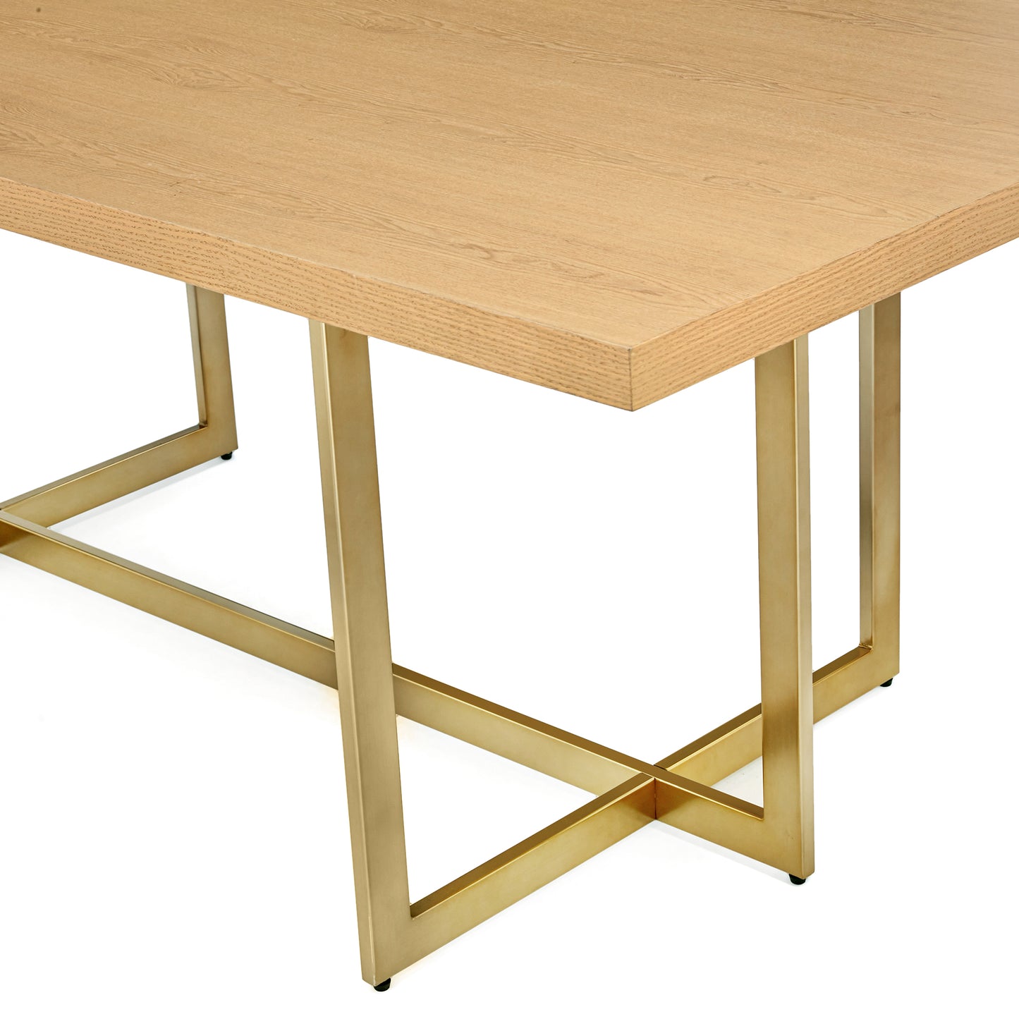 DT035 REAL WOOD VENEER DINING TABLE