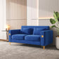 8043 Velvet Loveseat/Sofa with Gold Metal Legs