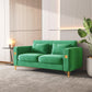 8043 Velvet Loveseat/Sofa with Gold Metal Legs