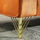 8043 Velvet Loveseat/Sofa with Gold Metal Legs