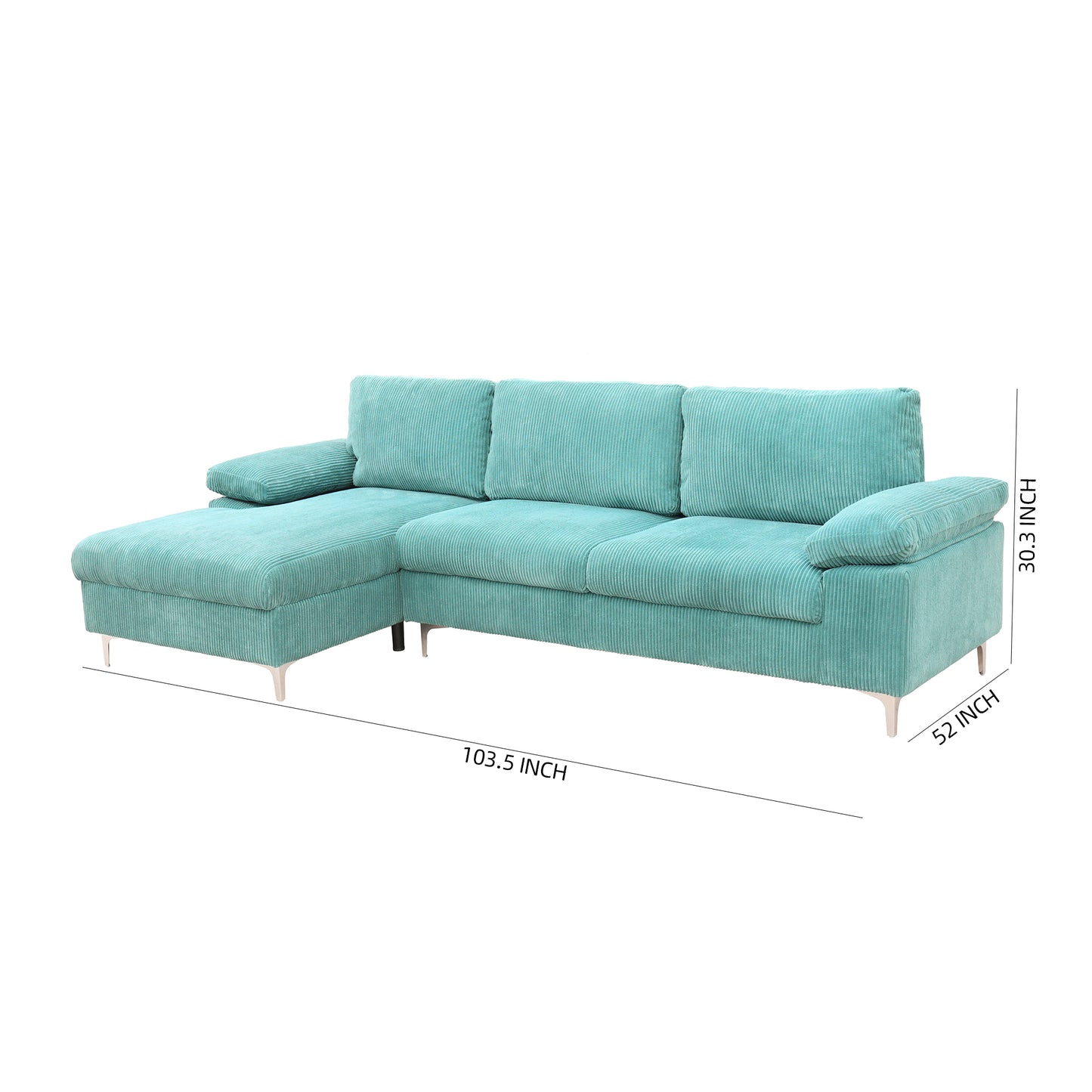 LSEC 8036 Left Corner Sectional Sofa