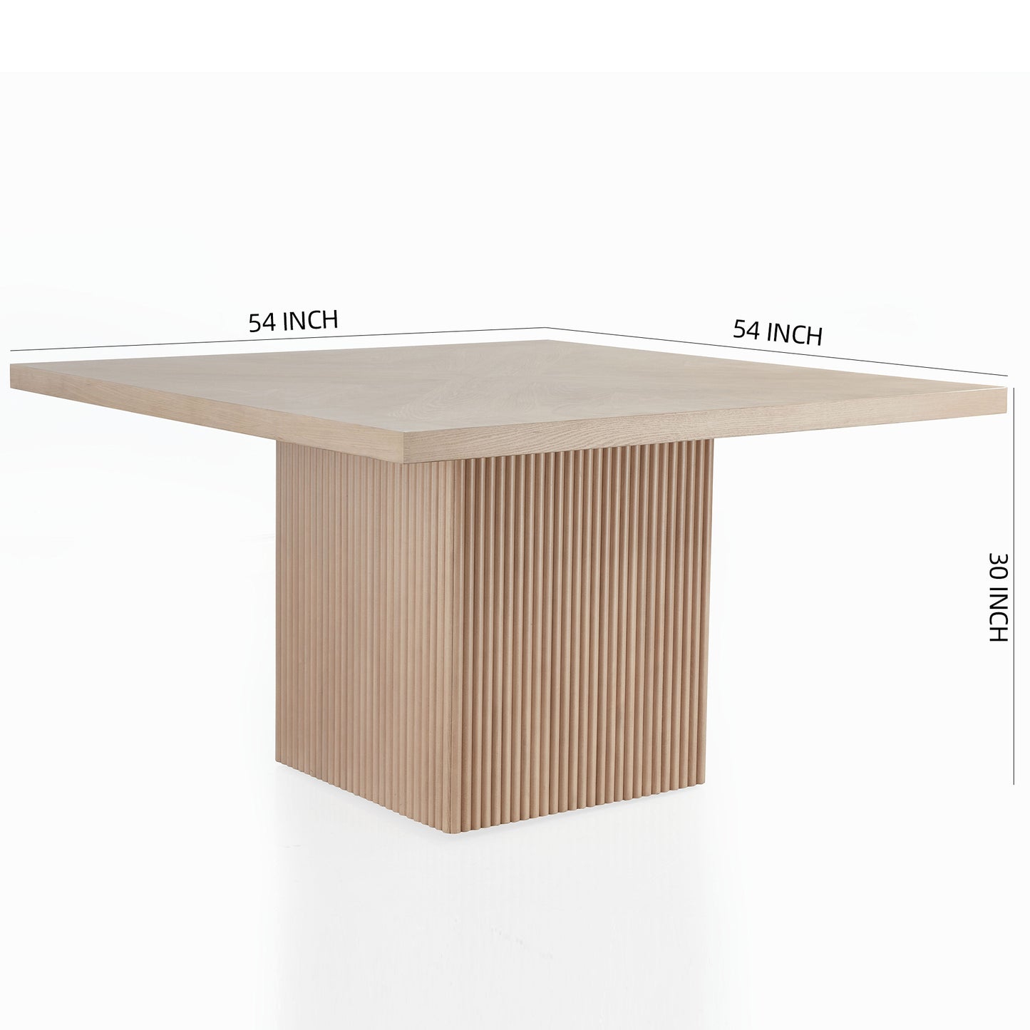 RDT012 OAK VENEER SQUARE DINING TABLE