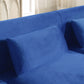 8043 Velvet Loveseat/Sofa with Gold Metal Legs