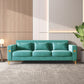 8043 Velvet Loveseat/Sofa with Gold Metal Legs