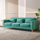 8043 Velvet Loveseat/Sofa with Gold Metal Legs