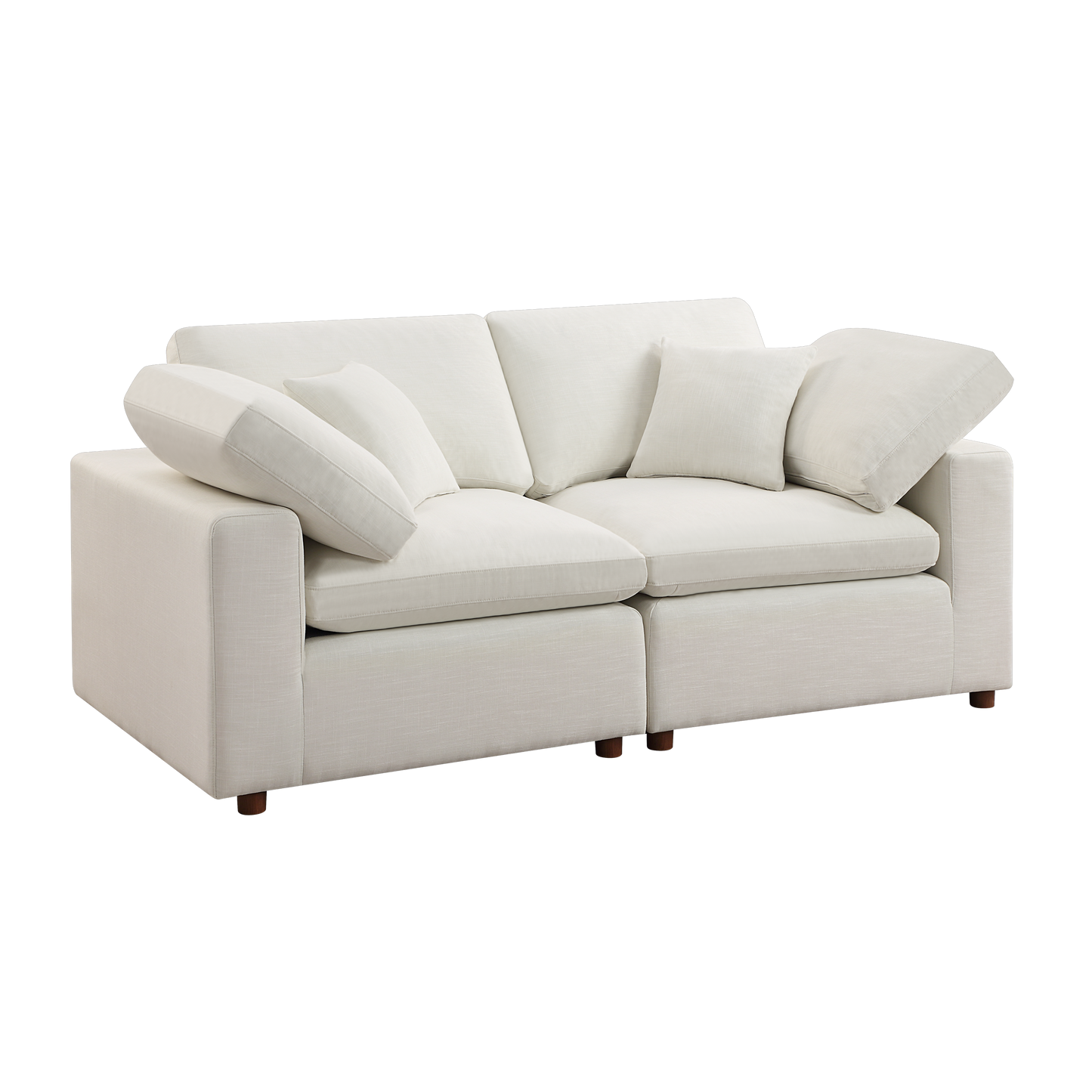 SEC8061-8063 Modular Sofa - Versatile DIY Set with Linen, Viscose, and Polyester Upholstery