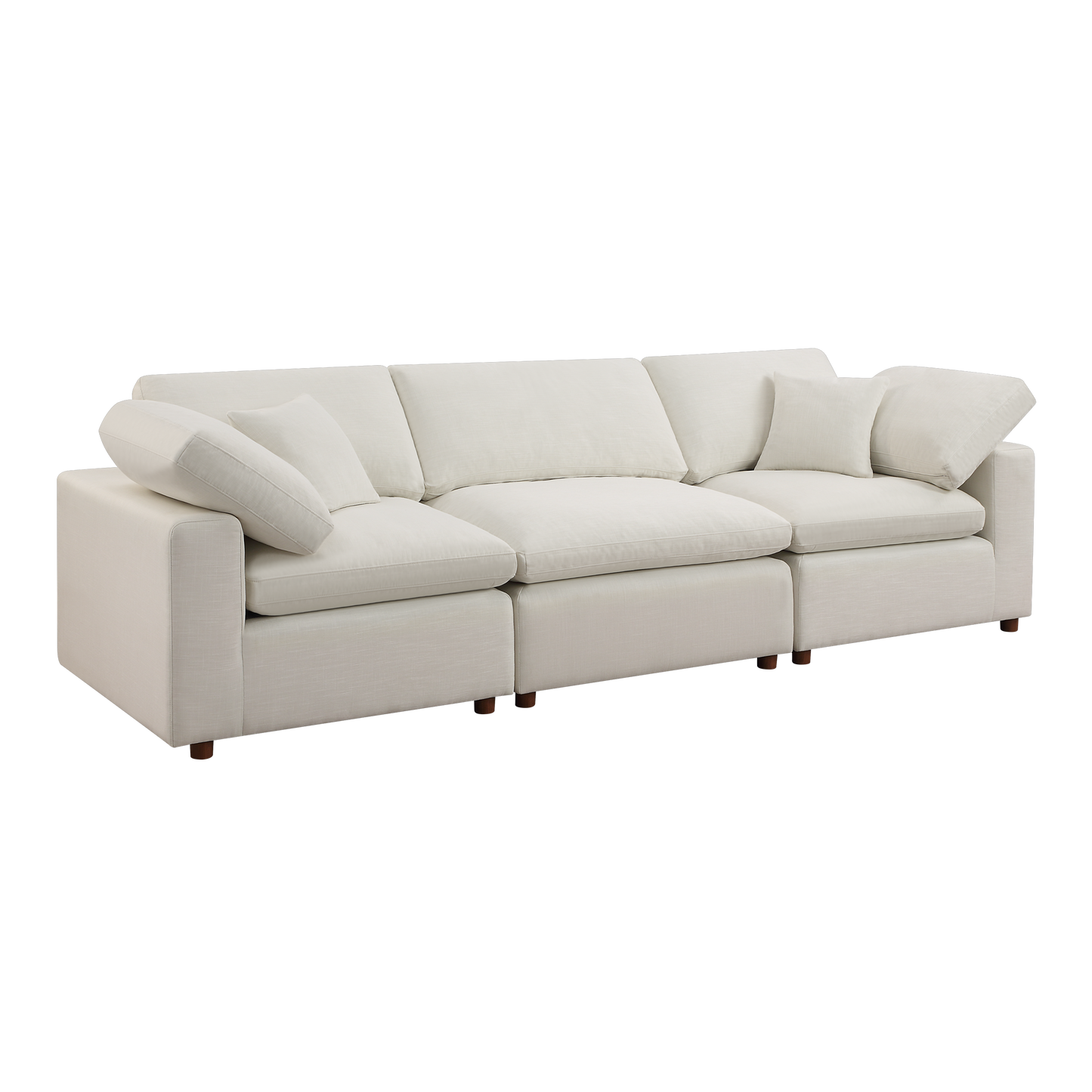 SEC8061-8063 Modular Sofa - Versatile DIY Set with Linen, Viscose, and Polyester Upholstery