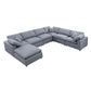 SEC8061-8063 Modular Sofa - Versatile DIY Set with Linen, Viscose, and Polyester Upholstery