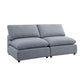 SEC8061-8063 Modular Sofa - Versatile DIY Set with Linen, Viscose, and Polyester Upholstery