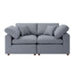 SEC8061-8063 Modular Sofa - Versatile DIY Set with Linen, Viscose, and Polyester Upholstery