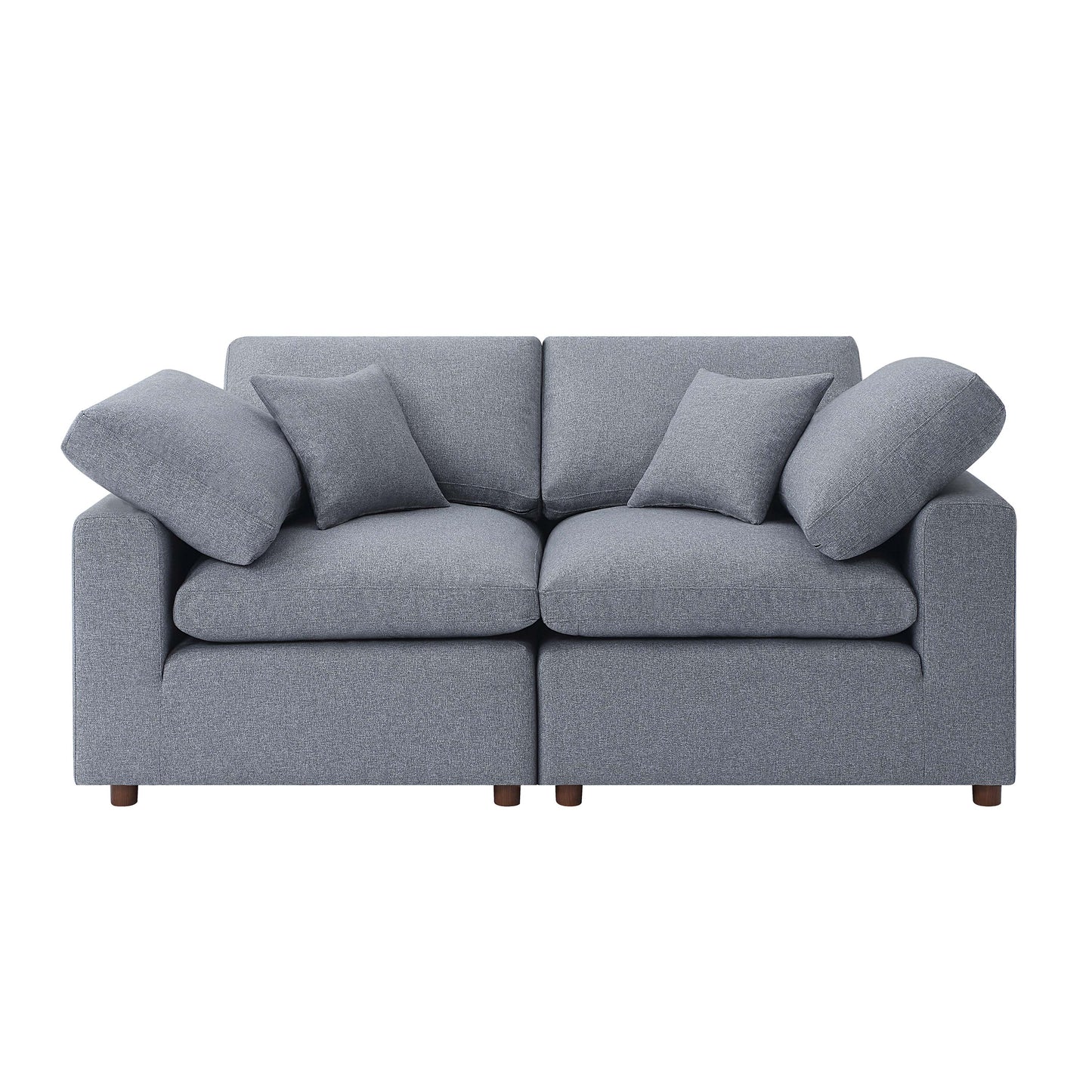 SEC8061-8063 Modular Sofa - Versatile DIY Set with Linen, Viscose, and Polyester Upholstery