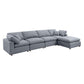 SEC8061-8063 Modular Sofa - Versatile DIY Set with Linen, Viscose, and Polyester Upholstery