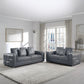 8047 Luxurious Top Grain Leather Sofa and Loveseat Set