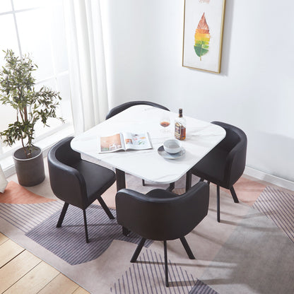 801 Modern Dining Table with 4 Chairs