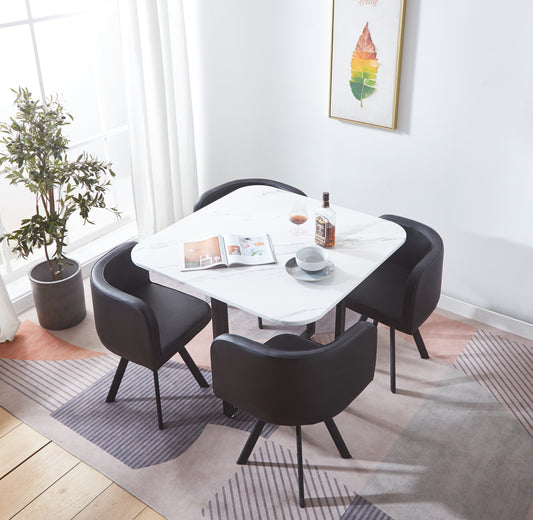 801 Modern Dining Table with 4 Chairs