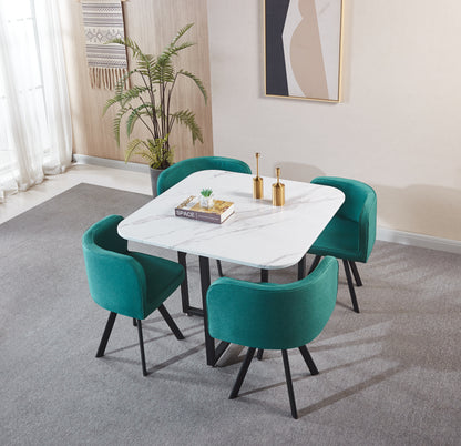 801 Modern Dining Table with 4 Chairs