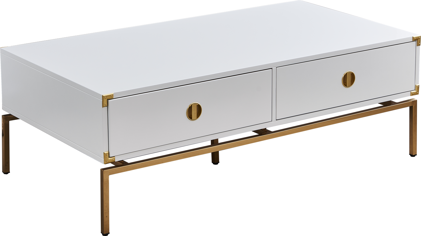 CT001 Elegant White Coffee Table