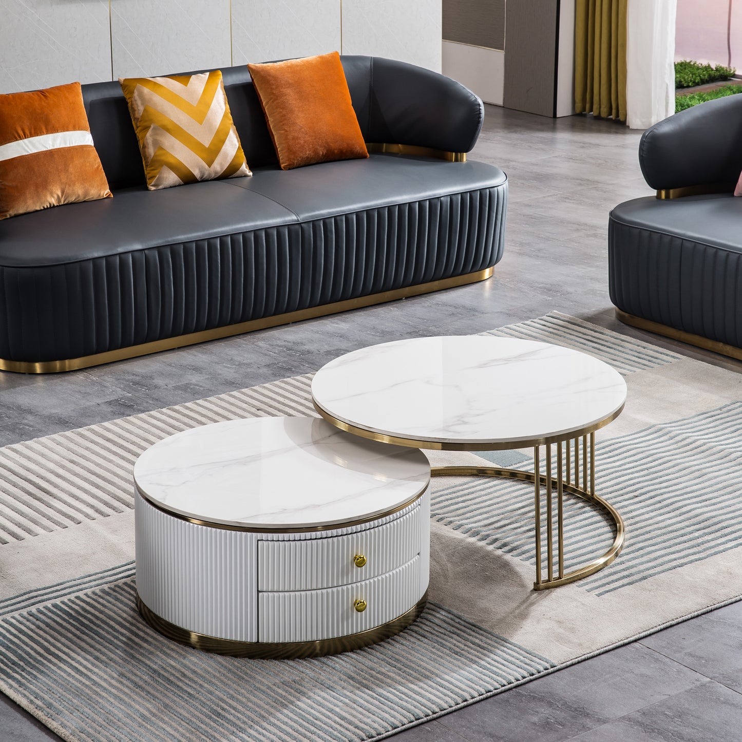 CT008 2 Piece Coffee Table Set