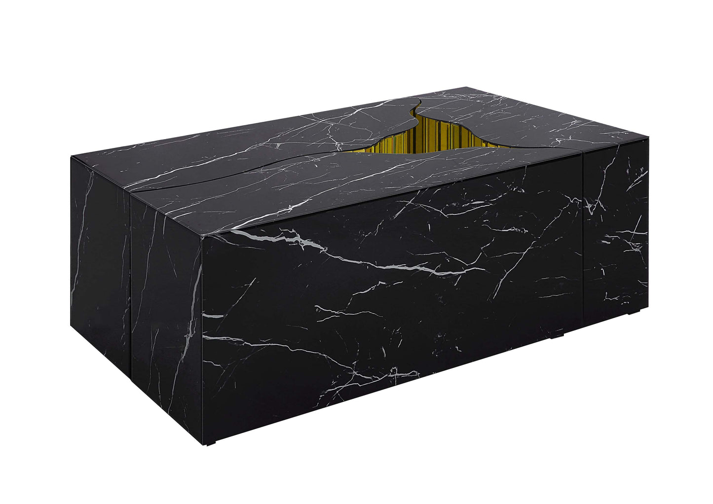 CT1040 Elegant Marble-Print Coffee Table