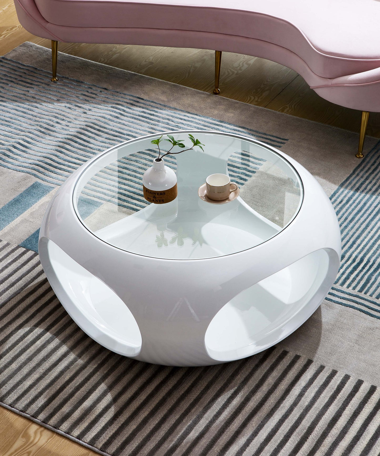 CT28W Modern Round Coffee Table