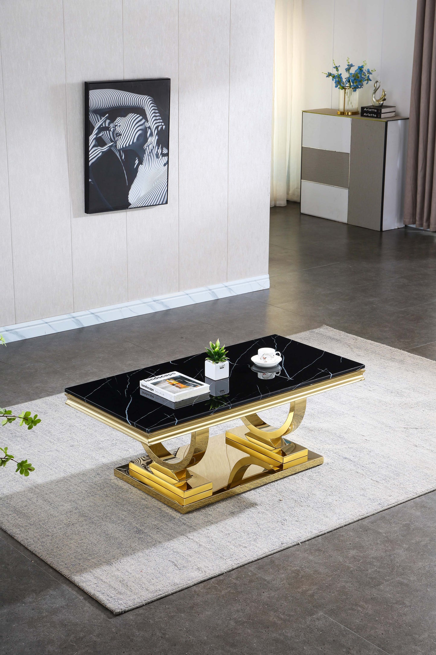 CT316 Modern Marble Coffee Table