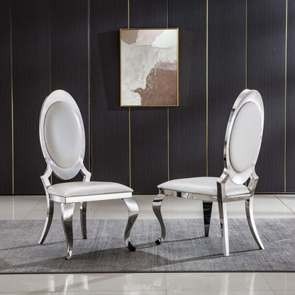 DCK68 Set of 2 Leatherette Dining Chair