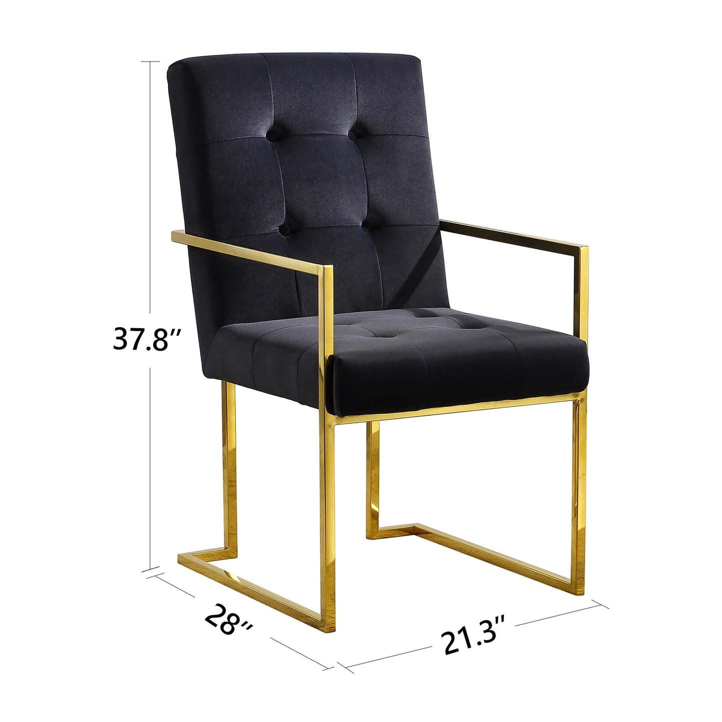 DCK70 Luxurious Dining Chair with Stainless Steel