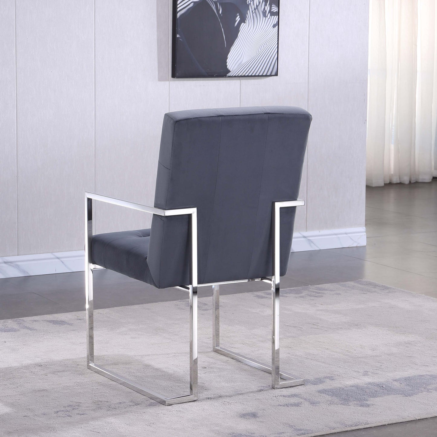 DCK70 Luxurious Dining Chair with Stainless Steel